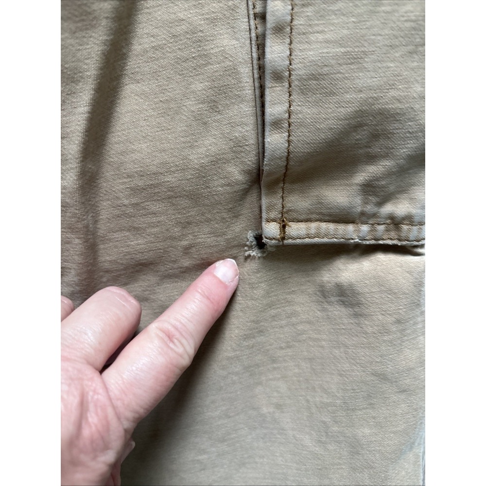 Polo Jeans Co. Ralph Lauren Vintage Tan Cargo Pants 90s Y2K 40X30 Freighter Pant - Picture 15 of 16